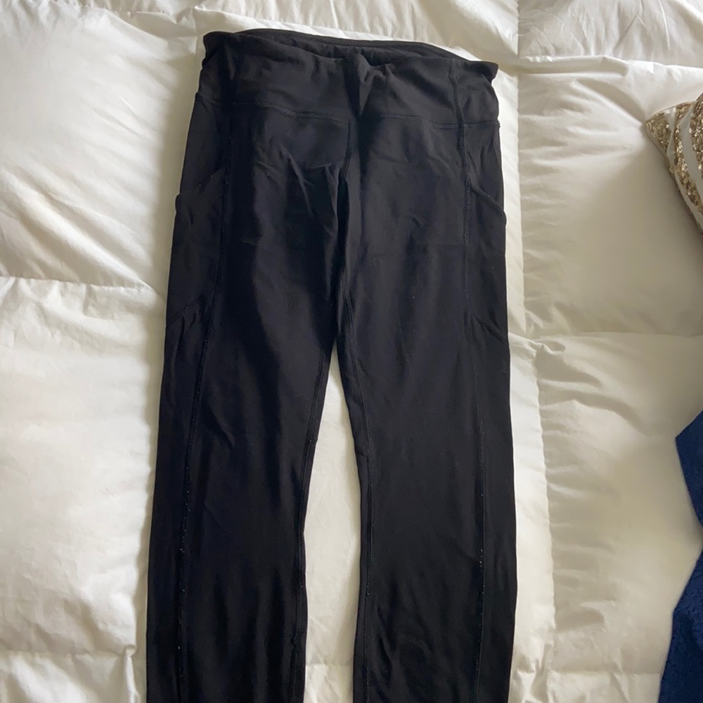 COPY - Black lululemon leggings size 6. Speed up tights